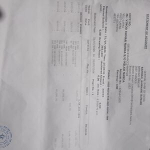 Bank स्टेटमेंट की कॉपी